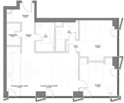 Планировка 3-комнатной квартиры, 73,71 м2