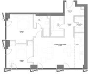 Планировка 3-комнатной квартиры, 74 м2
