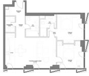Планировка 3-комнатной квартиры, 73,32 м2