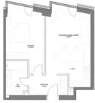 Планировка 2-комнатной квартиры, 47,73 м2