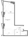 Планировка 2-комнатной квартиры, 45,96 м2