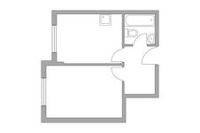 Планировка 1-комнатной квартиры, 31,4 м2