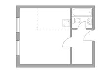 Планировка квартиры студии, 29,1 м2