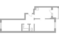 Планировка 2-комнатной квартиры, 53,2 м2