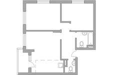 Планировка 3-комнатной квартиры, 66,1 м2