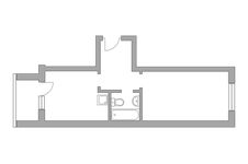 Планировка 1-комнатной квартиры, 37,8 м2