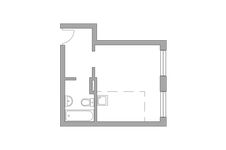 Планировка квартиры студии, 25,9 м2