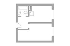 Планировка 1-комнатной квартиры, 31,8 м2