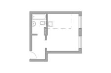 Планировка квартиры студии, 25,9 м2