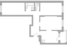 Планировка 3-комнатной квартиры, 76,2 м2