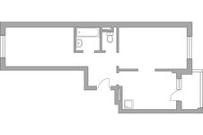 Планировка 2-комнатной квартиры, 52,7 м2