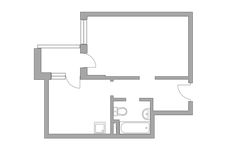 Планировка 1-комнатной квартиры, 40,3 м2