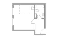 Планировка квартиры студии, 26,7 м2
