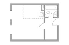 Планировка квартиры студии, 28,9 м2
