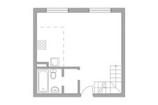 Планировка квартиры студии, 45,1 м2