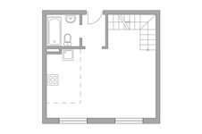 Планировка квартиры студии, 45,6 м2