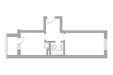 Планировка 1-комнатной квартиры, 37,5 м2
