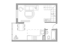 Планировка 1-комнатной квартиры, 52,7 м2