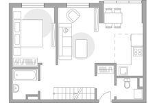 Планировка 2-комнатной квартиры, 67,2 м2