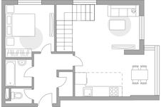 Планировка 2-комнатной квартиры, 66,4 м2