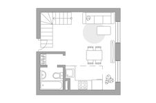 Планировка квартиры студии, 45,1 м2