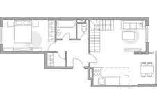 Планировка 2-комнатной квартиры, 68,6 м2