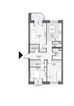Планировка 3-комнатной квартиры, 79,73 м2