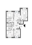 Планировка 3-комнатной квартиры, 97,15 м2