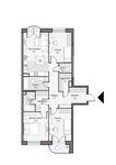 Планировка 3-комнатной квартиры, 97,22 м2