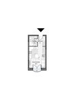 Планировка квартиры студии, 24,03 м2