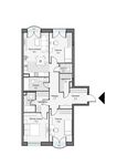 Планировка 3-комнатной квартиры, 96,65 м2