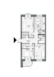 Планировка 3-комнатной квартиры, 79,72 м2