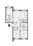 Планировка 3-комнатной квартиры, 106,9 м2