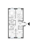 Планировка 3-комнатной квартиры, 85,64 м2