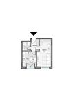 Планировка 1-комнатной квартиры, 35,2 м2