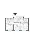 Планировка 2-комнатной квартиры, 59,94 м2