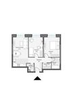 Планировка 2-комнатной квартиры, 68,22 м2