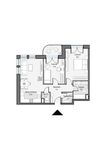 Планировка 2-комнатной квартиры, 68,44 м2
