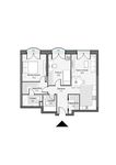 Планировка 2-комнатной квартиры, 73,21 м2