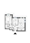 Планировка 2-комнатной квартиры, 64,38 м2