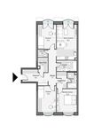 Планировка 3-комнатной квартиры, 97,5 м2