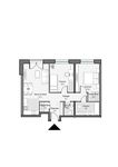 Планировка 2-комнатной квартиры, 67,12 м2
