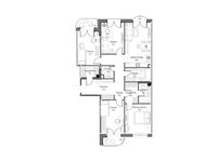 Планировка 4-комнатной квартиры, 115,27 м2