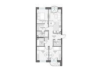 Планировка 3-комнатной квартиры, 88,92 м2