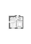 Планировка 1-комнатной квартиры, 35,72 м2