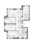 Планировка 4-комнатной квартиры, 122,15 м2