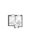 Планировка 1-комнатной квартиры, 34,92 м2