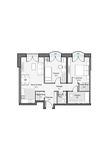 Планировка 2-комнатной квартиры, 67,94 м2