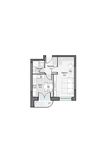 Планировка 1-комнатной квартиры, 35,98 м2