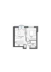 Планировка 1-комнатной квартиры, 39,63 м2